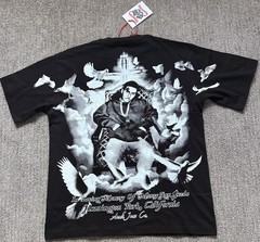 Asali Jean Co. Money Sign Suede Double-Sided Graphic Tee Black Men’s L