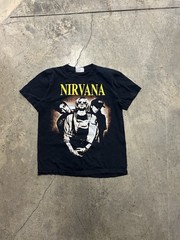 The Roxx Vintage 90s Nirvana Kurt Cobain Band T-Shirt Single Stitch Size Medium