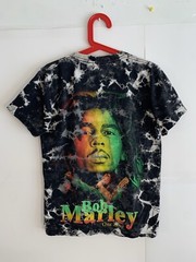 Vintage Bob Marley Single Stitch Tie Dye T Shirt Double Sided The Roxx 90’s Y2K