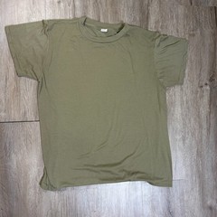 Lot of 6 Skilcraft Military Short Sleeve T Shirt Medium Coyote Brown Polyester