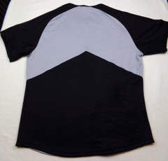 Alleson Athletic Jersey Adult Size M Gray Black V Neck Jack Daniels on Sleeve