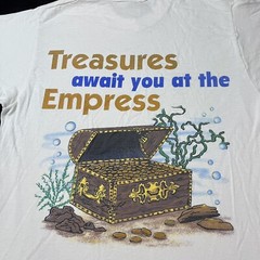 Vintage Poker Casino Shirt Treasure Chest 90s Single Stitch Las Vegas Gold Chip
