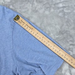 Travis Mathew T Shirt Mens L Blue Hawaii Flag Golf Cart Graphic Tee Tagless Pima