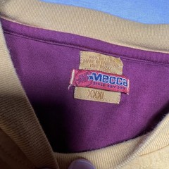VTG Mecca 90’s Y2K Men’s Hip Hop Streetwear Urban Pullover Size 3XL XXXL Mustard