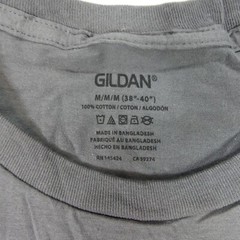 Gildan Shirts Mens Medium 38/40 Black Gray Short Sleeve Cotton Blend Set Of 5