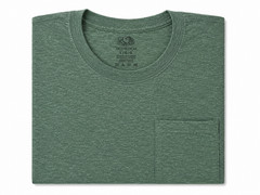 Fruit of the Loom 4-Pack Lg – 2 Coral, 1 Heather Green with Pocket, 1 Ocean Blue