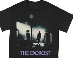 The Exorcist Poster X-Large Black T-Shirt unisex official licensed merchandise