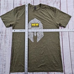 HEW Fitness Hard Work Works Green Short Sleeve Cotton Blend T-Shirt Men’s M