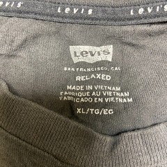 Levi’s San Francisco Shirt Mens XL Black Cotton Relaxed Fit Ribbed Hem Running