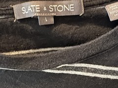 Slate & Stone Mens Short Sleeves Jersey Knit Construction T-Shirt Large L