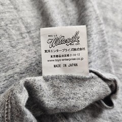 Whitesville Quali-T Heavyweight Gray Cotton Short Sleeve T Shirt Medium Japan