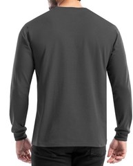 NEW Wrangler Workwear Long Sleeve Pullover Pocket Tshirt Gray Men’s Size Small