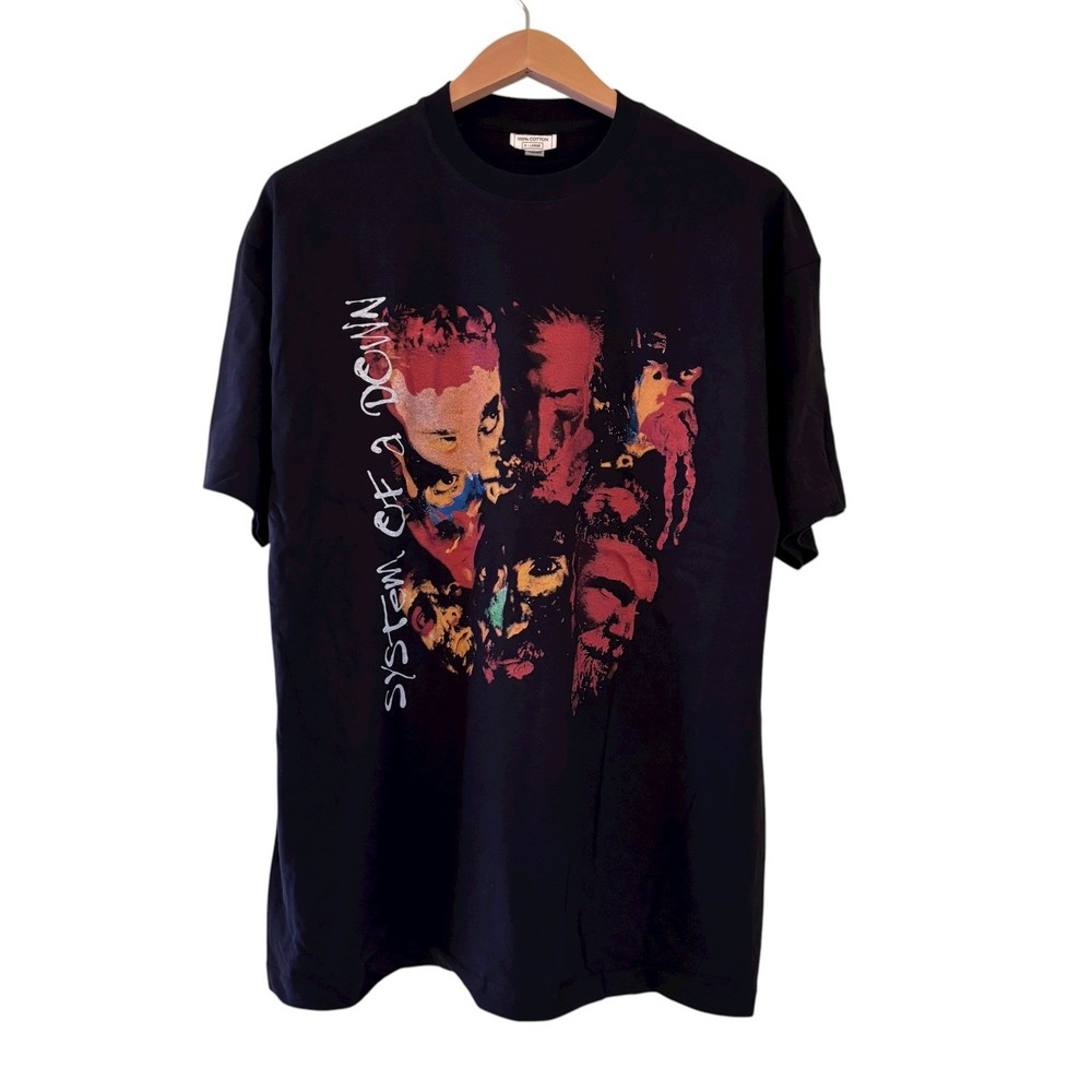Vintage System of a Down Searching for Satellite Signal Band T-Shirt XL Reprint
