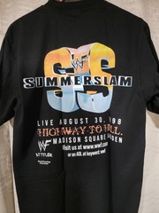 Summer Slam Highway To Hell ON A SHAKA SUPERMAX HEAVYWEIGHT GARMET DYED T SHIRT