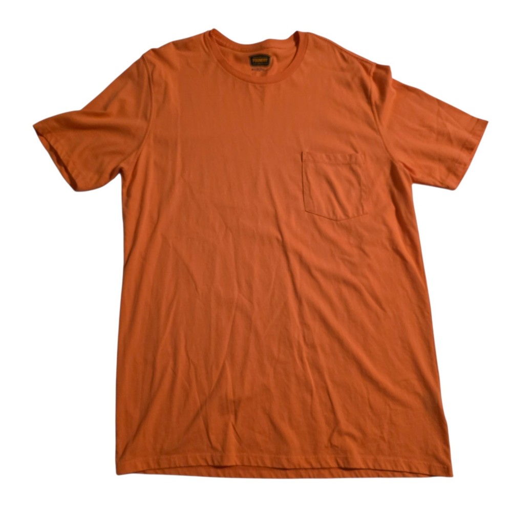 The Foundry Pocket T-Shirt Orange 100% Cotton Big And Tall Mens XLT NEW NWOT