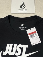 Nike Sportwear Just Do It Swoosh Graphic T-Shirt Black White Men’s L AR5006-011