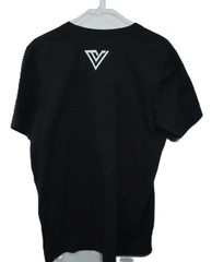 VIAGGIO Black Graphic T-Shirt Men’s Short Sleeve Crew Neck New T0480