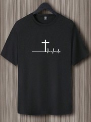 Camiseta de verano holgada, cómoda y ajustada, 100 % algodón, para hombre