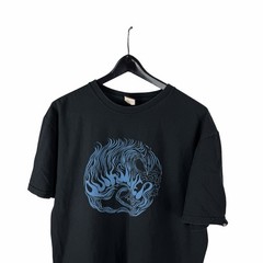 Vintage Y2K Quiksilver Streetwear Skateboard Surf Wave Graphic Shirt Size L