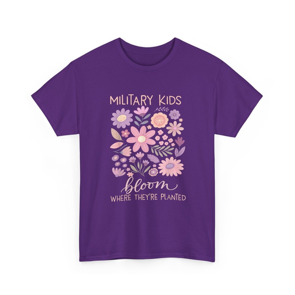 Military Kid Month Shirt Where They re Planted Purple Up Support Shirt