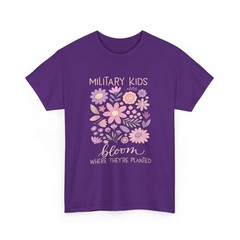 Military Kid Month Shirt Where They re Planted Purple Up Support Shirt