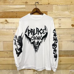 Palace Chronicles Shirt Mens Large White Graphic Long Sleeve Crew Neck Top