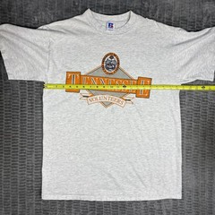 Vtg 90s Tennessee Volunteers T Shirt L Russell Athletic Back Print Distressed