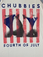 Chubbies Tank Top Men’s Small USA Cotton Beach Muscle Tee Butts 4th Of July