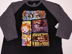 UNIVERSAL Halloween Horror Knights Chucky Raglan Shirt 2023 Artist XL ~ New