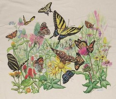 BUTTERFLY GARDEN-Butterflies Flowers Plants Insects Nature Science T shirt S-XXL