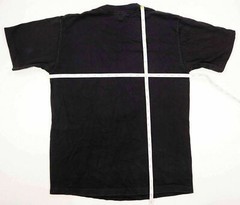 TUXEDO vintage t shirt Jacket Vest 1980 Costume 100% Cotton Made in USA Large