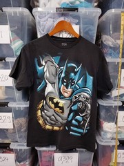 Batman DC Comics Big Face Print Size M Graphic Shirt Pre Owned A360