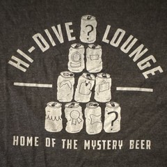 Normal Human Hi-Dive Lounge Mystery Beer Kansas City Men’s Graphic Tee Fitted L