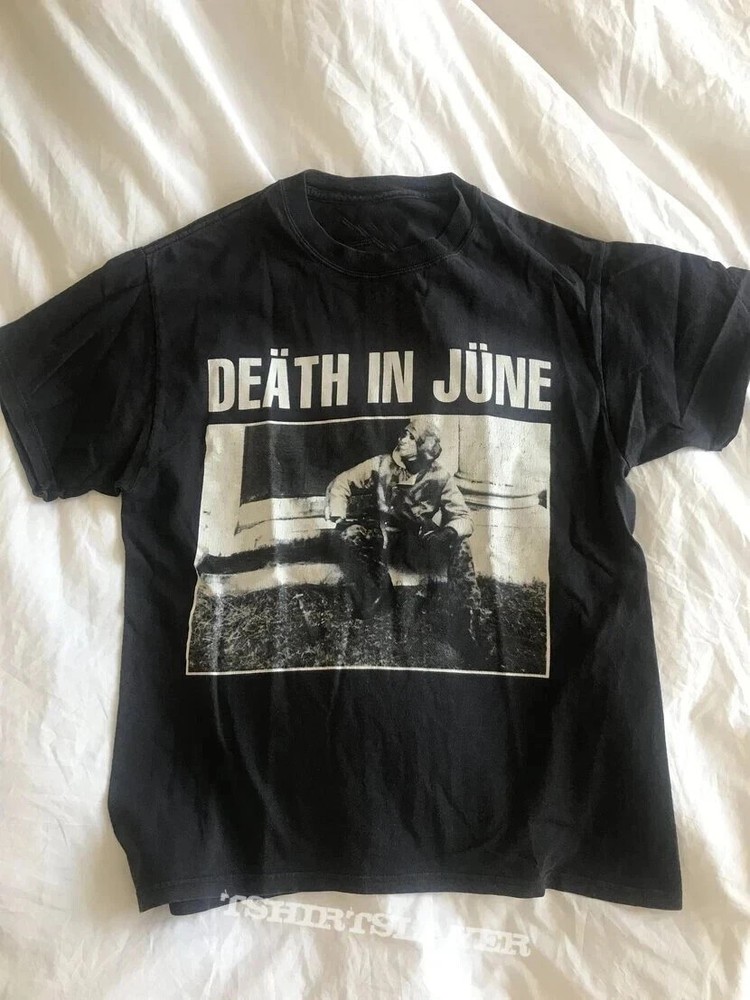 90s Death In June Band Graphic T-Shirt Retro Style Vintage Reprint