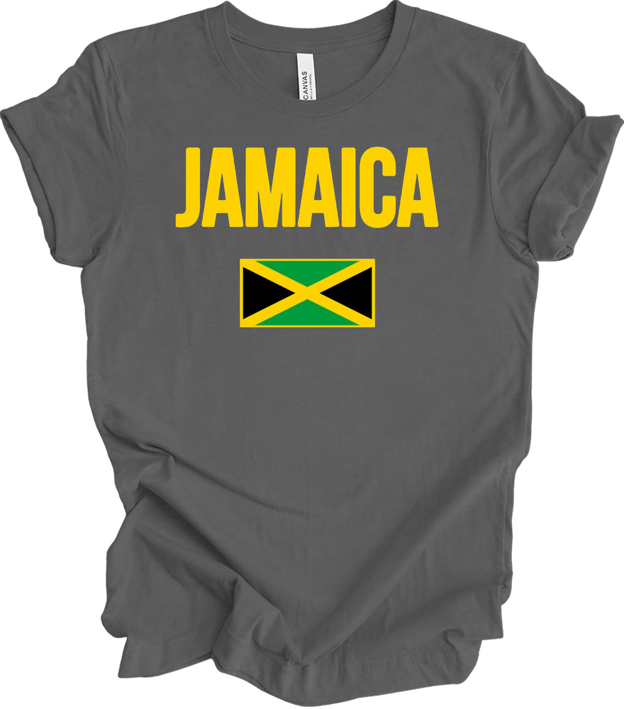 Jamaican Flag T-Shirt Vintage Jamaica Travel Vacation Gift Men Women Patriotic