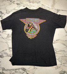 Vintage Meat Loaf Neverland Express World Tour 1989 shirt S/M
