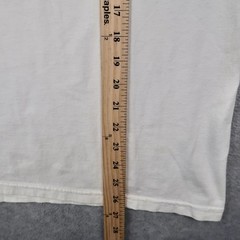 Vintage Y2K ASICS T Shirt L White Short Sleeve Sound Mind Sound Body Graphic