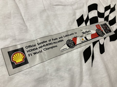 Vintage Honda Marlboro McLaren Shell Formula 1 Racing Team Tee T Shirt One Size