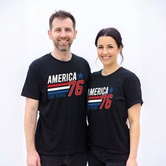 America 76 Shirt 250th Anniversary USA Pride Sporty Patriotic Fourth of July Gif