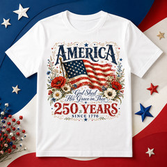 250th Anniversary Shirt God Shed His Grace on Thee Tee