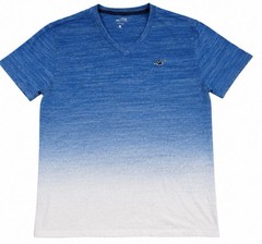 Hollister Must-Have Collection Blue Ombre V-Neck T-Shirt Mens Large