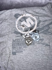 Mecca USA Shirt Mens Size 2 XL The Flying Eightyfours Gray Graphic T Shirt ￼