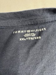 Tommy Hilfiger women Embroidered Logo Crew Neck Short Sleeve T-Shirt navy XXL