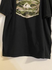 Quiksilver Mens Size XL T-Shirt Black Regular Fit 100% Cotton 48” Chest