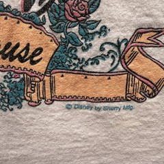 Vtg Disney Minnie Mouse Florida Graphic Mens L T Shirt Paisley Floral Dance 80s