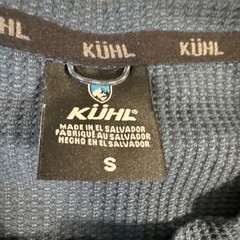 KUHL Konflikt Henley Shirt Mens Small Long Sleeve Blue Waffle Pullover