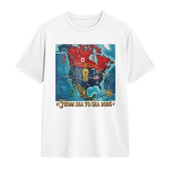 Limited Edition 2026 Fifa World Cup “From Sea to Sea” Host Map T-Shirt Soccer