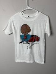 Vintage Cha-Louie Charlie Brown Parody Men’s XS White 80s 90s Shirt