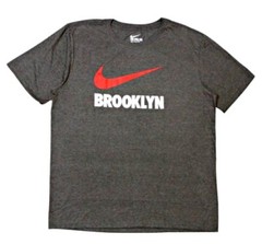 AUTHENTIC NIKE 100% COTTON BROOKLYN GRAY T SHIRT 818495-071