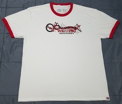 CWF Championship Wrestling From Florida Territory Tees Ringer shirt size XL